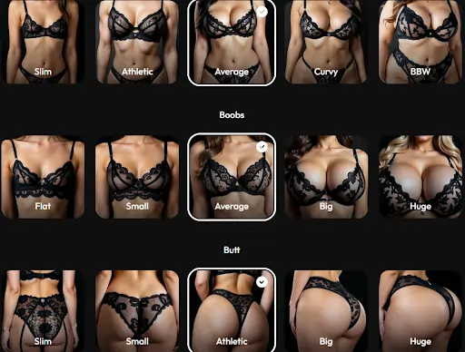 Joi AI Body Customisation