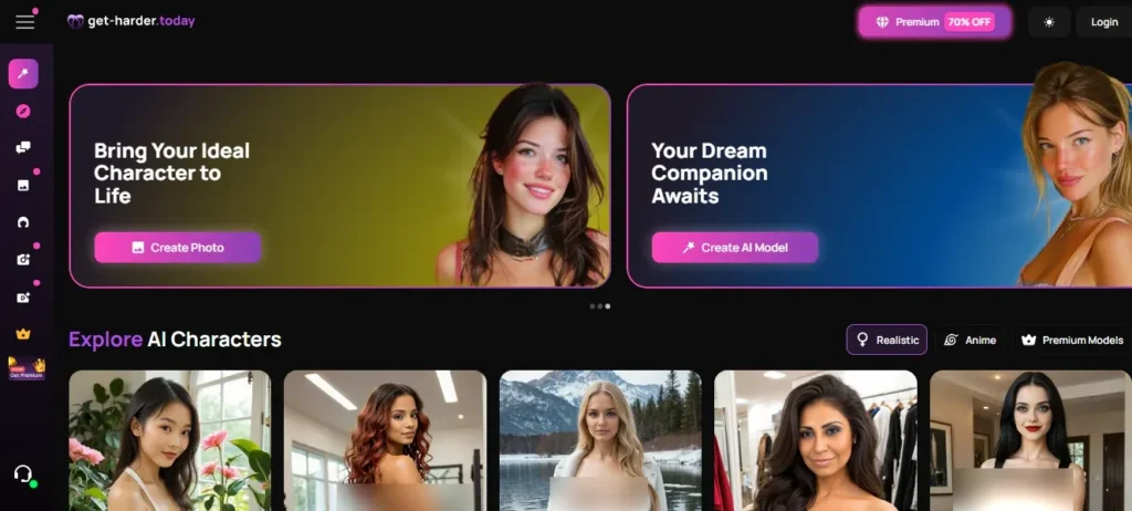 Get-Harder.today Homepage